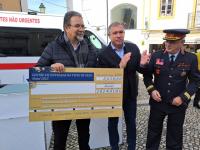 Pista de gelo «rendeu» 2 650 euros aos bombeiros de Abrantes