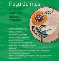 Prato de Faiança Ratinho é a «Peça do mês» no Museu dos Rios