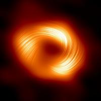 Astrónomos descobrem intensos campos magnéticos em espiral nas bordas do buraco negro central da Via Láctea