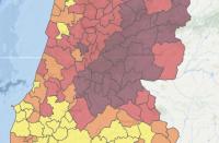 Mais de 30 concelhos de sete distritos em perigo máximo