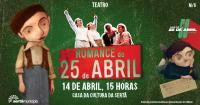  “Romance do 25 de Abril” em cena na Casa da Cultura da Sertã a 14 de abril