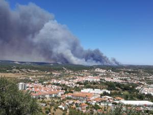 Incêndio/Abrantes: Evacuação de Braçal e Pucariça está a ser equacionada