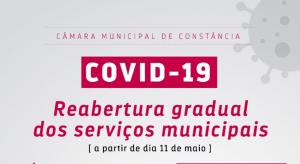 Município de Constância com reabertura gradual de serviços a partir de 11 de maio