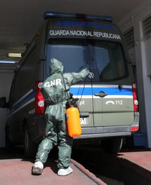 COVID-19: GNR descontaminou cerca de 2400 ambulâncias e 70 instalações