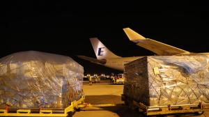 Covid-19: Avião fretado chega a Lisboa com 65 ventiladores e equipamento médico