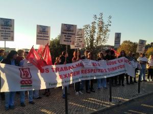 Abrantes: Sindicato realizou Plenário de Trabalhadores em frente ao Hospital