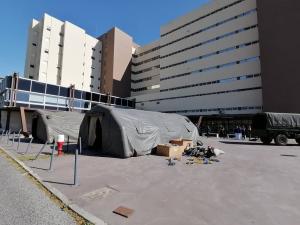 Hospital de Abrantes instala tendas de triagem de Covid-19 junto ao serviço de urgência (COM ÁUDIO)