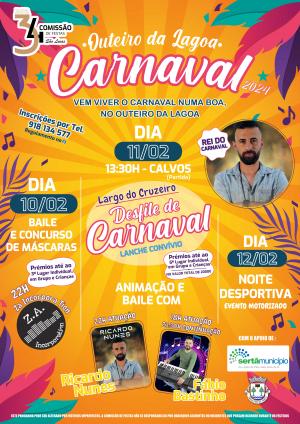 Carnaval comemorado com baile e desfile no Outeiro da Lagoa