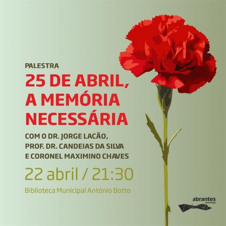 Antena Livre transmite em direto o evento “25 de Abril, a memória necessária”